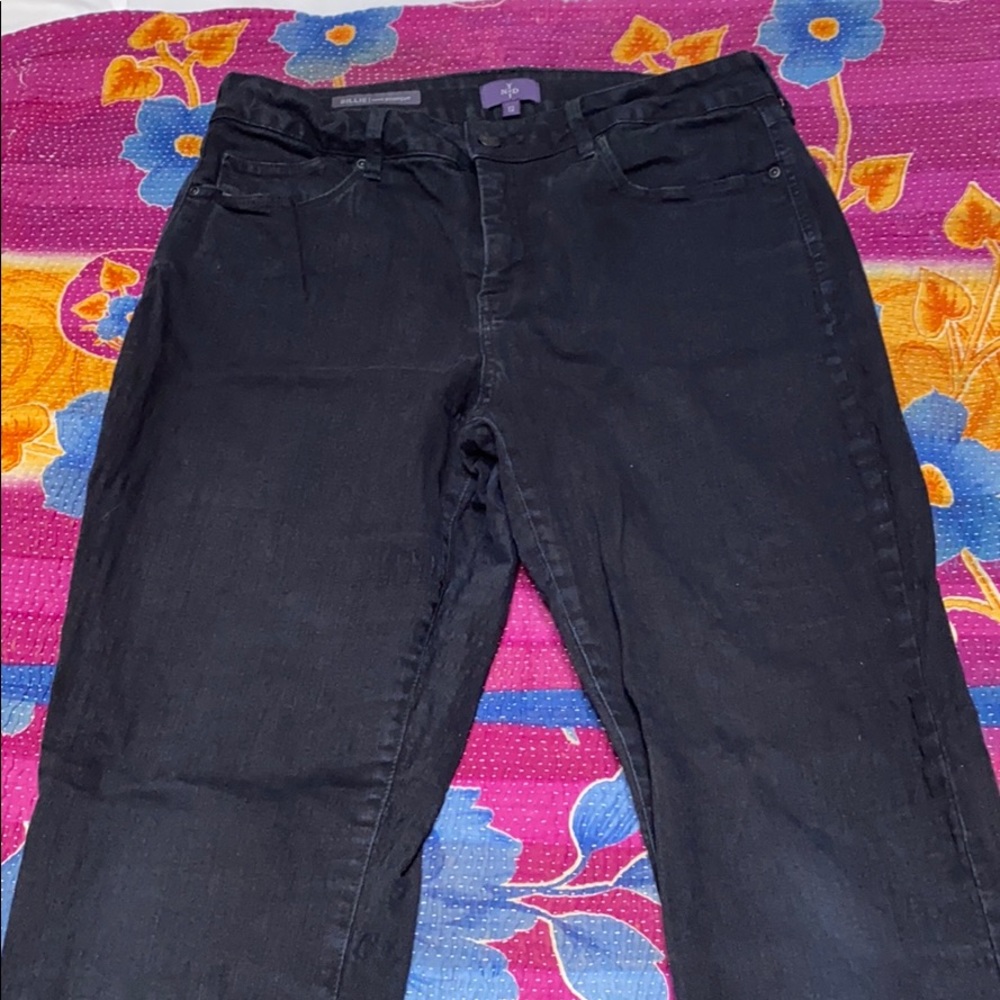 NYDJ Billie Mini Bootcut Black Denim*Size 12